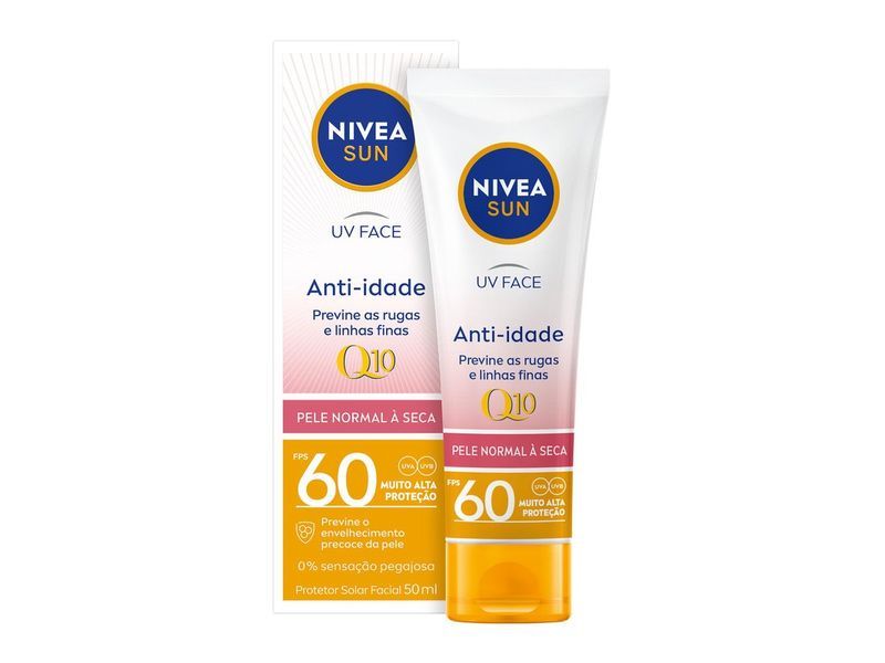 Protetor Solar Nivea Facial Beauty Fps 50 Pele Normal 50g
